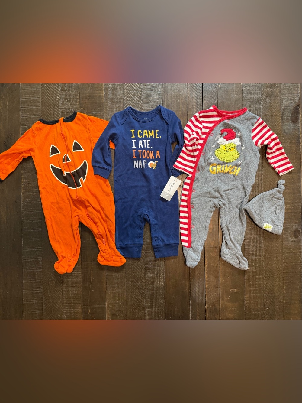 Baby Boy Holiday Mix Onesies, Size 3 Mos./3-6 Mos.